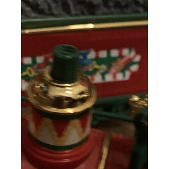 Vintage Christmas Train Set Red & Green Holiday Décor With Lights & Sounds Caboo - Picture 4 of 16